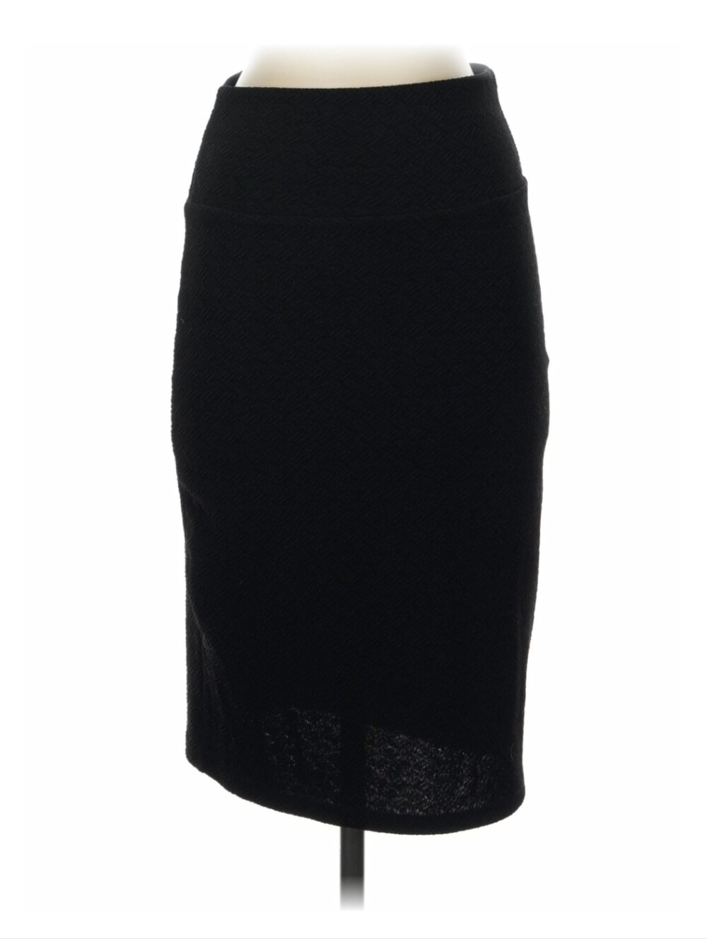 Solid Black Noir Lularoe Cassie Pencil Skirt - Medium & Large - NWT
